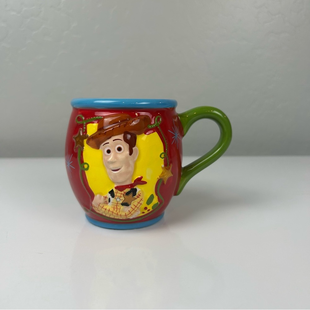 ⭐️Disney Pixar Toy Story Woody and Rex Christmas 3D ceramic coffee mug